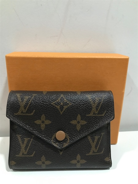 Ví LV Gập 3 Nút Nâu+