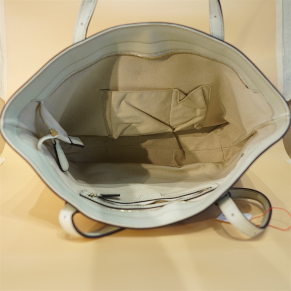 Túi tote GG trắng hoa lá KG+