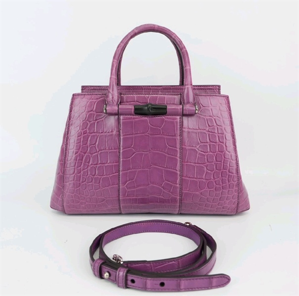 Túi GG vân da màu tím (BQ) KG+