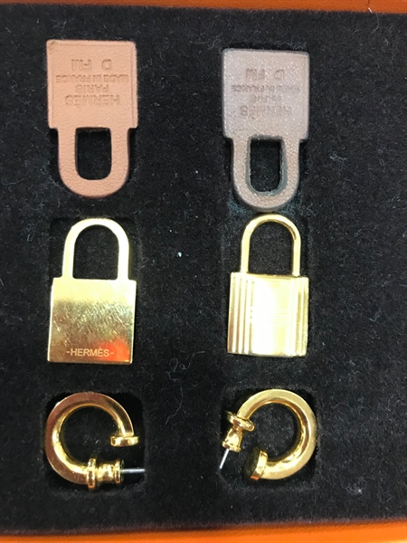 Bông Tai Hermes Ổ Khóa+