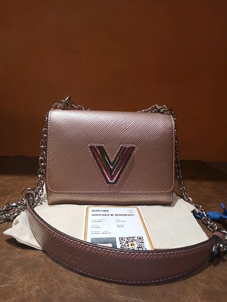 Túi LV Twist màu hồng nano +