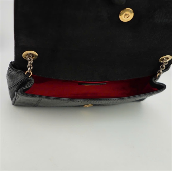 Túi D&G da trăn màu đen size 28 KG+