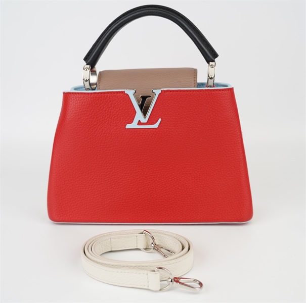 Túi LV capu đỏ lòng xanh +