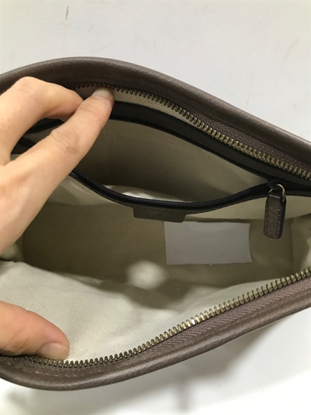 Túi Clutch GG Sọc Đỏ Xanh Rêu+