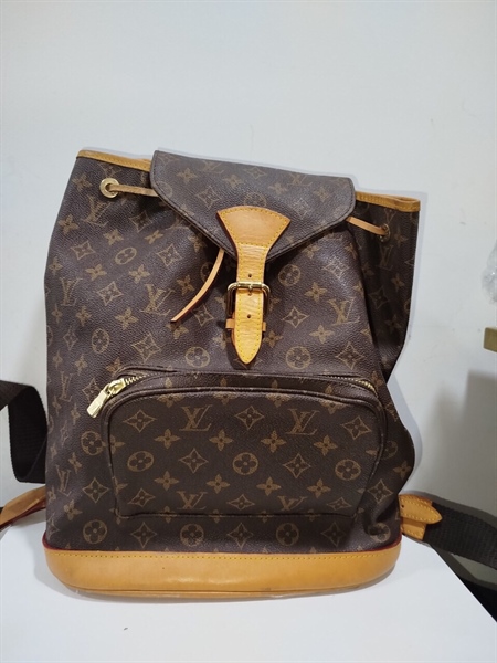 Balo LV Hoa nâu Vàng Đậm 35cm+