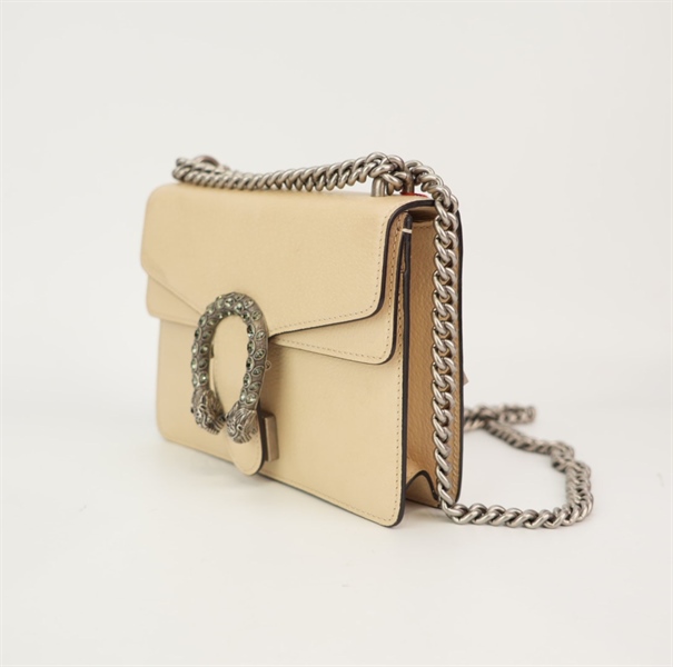 Túi GG đầu rồng màu nude KG+