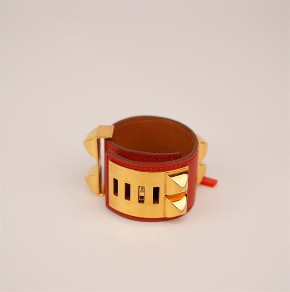 Vòng tay Hermes da đỏ lớn KG+