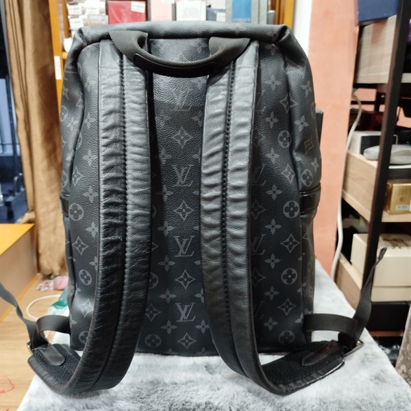 Balo LV hoa xanh đen size đáy 28cm KG+