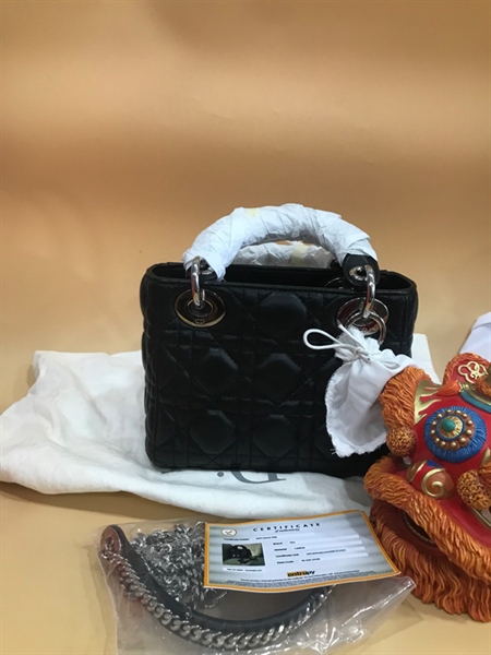 Túi Lady Dior Đen+