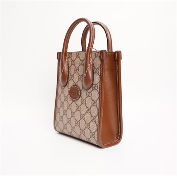 Túi GG dáng đứng màu nâu sz 15cm TB+