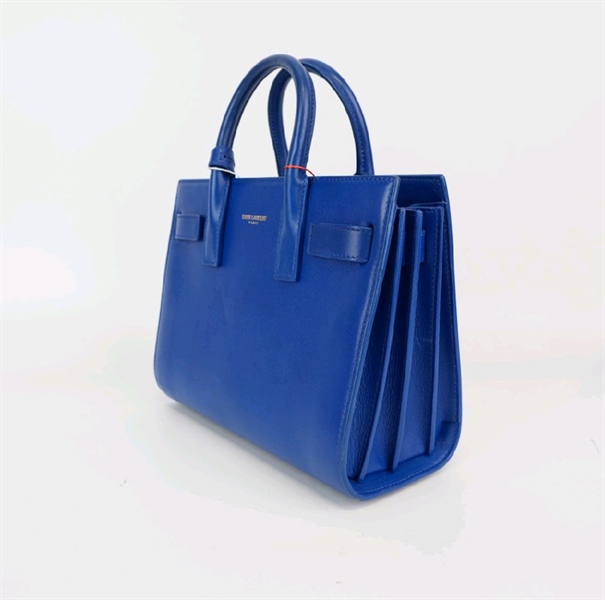 Túi YSL xách tay xanh lam (BQ) 22cm KG+