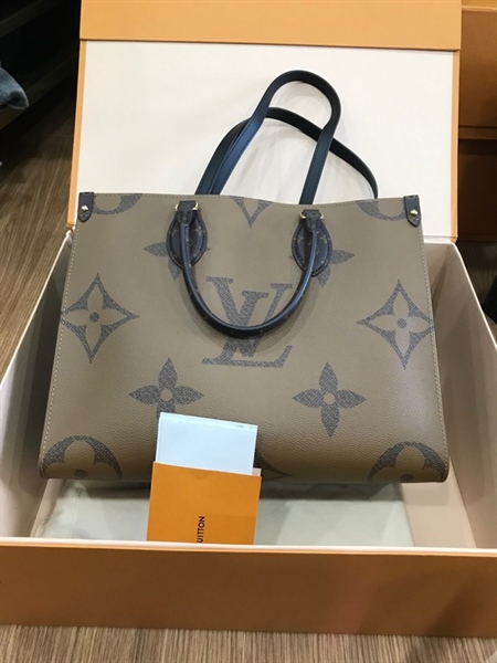 Túi LV onthego hoa vàng KG+