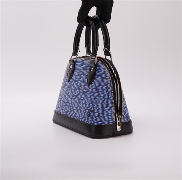 Túi LV Alma vân xanh phối viền đen +