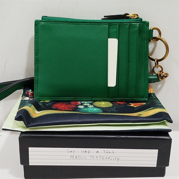 Ví Đựng Thẻ GG Vân Xanh+