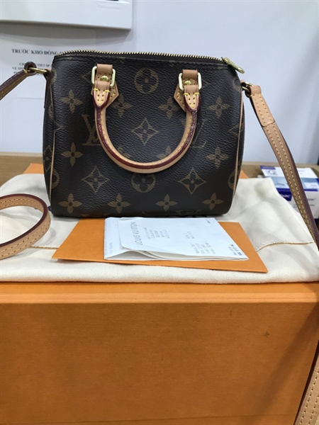 Túi LV Speedy Mini Nâu+