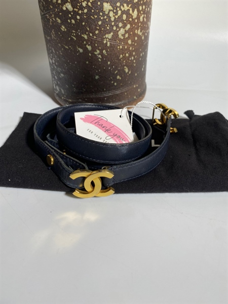 Thắt lưng chanel đen size 65 +