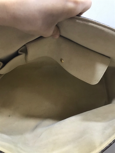 Túi LV Hoa Nâu Quai Vàng+