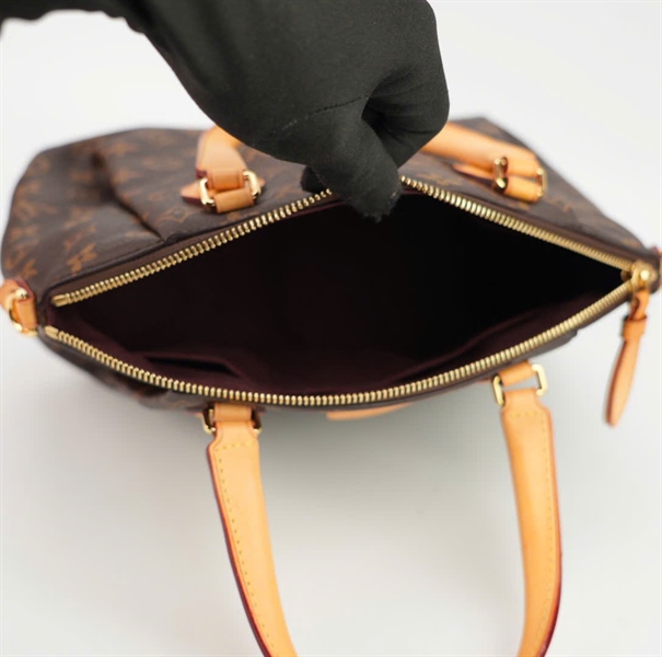 Túi LV hoa nâu quai vàng size 22 ++