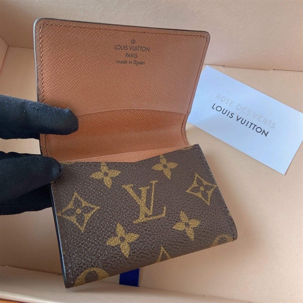 Ví Đựng Thẻ LV Hoa Nâu+