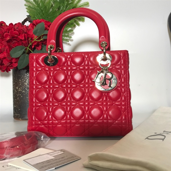 Túi Dior lady đỏ KG+