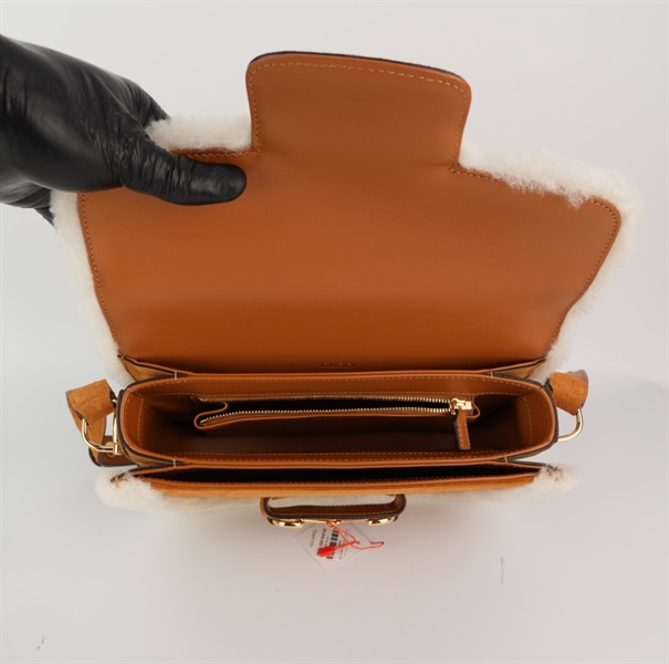 Túi GG 1955 màu vàng viền lông (602204486628) HC +