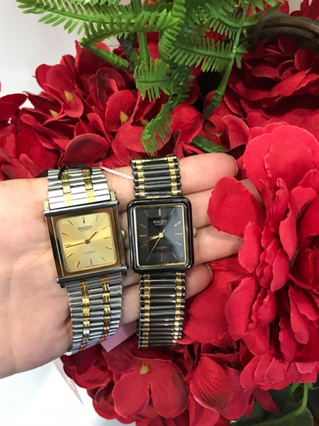 Đồng hồ RADO QUARTZ dây đen KG+