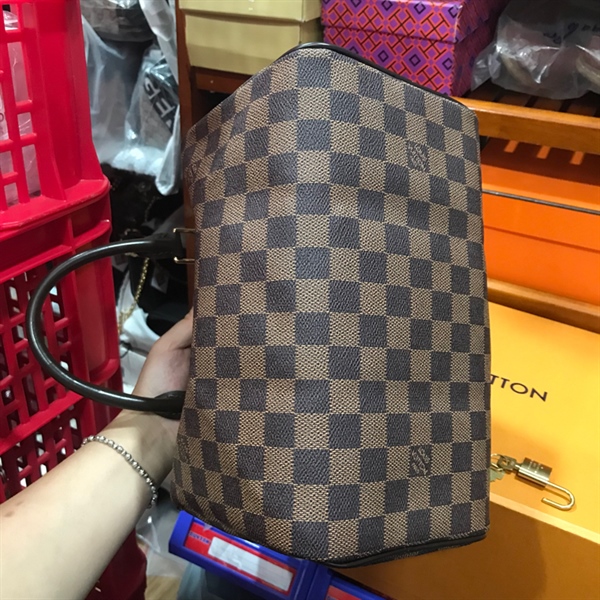 Túi speedy LV ô vuông nâu size 25cm KG+