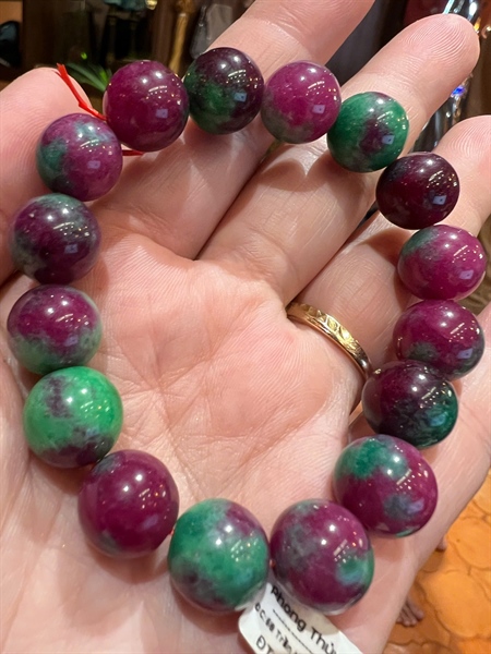 Vòng tay chuỗi hạt đá màu +