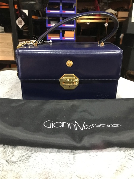 Túi hộp Versace xanh đậm KG+