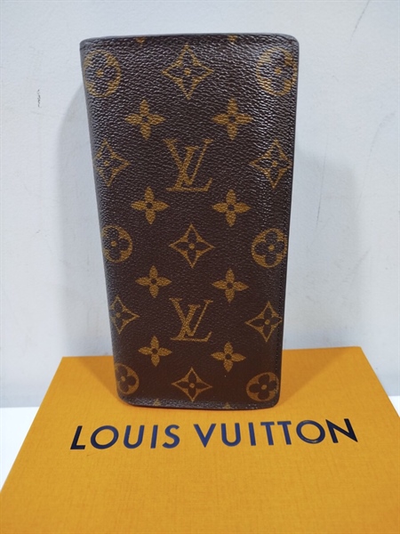 Ví LV Dài Gập Đôi Hoa Nâu+