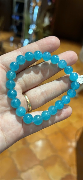 Vòng tay phong thuỷ Amazonite xanh +