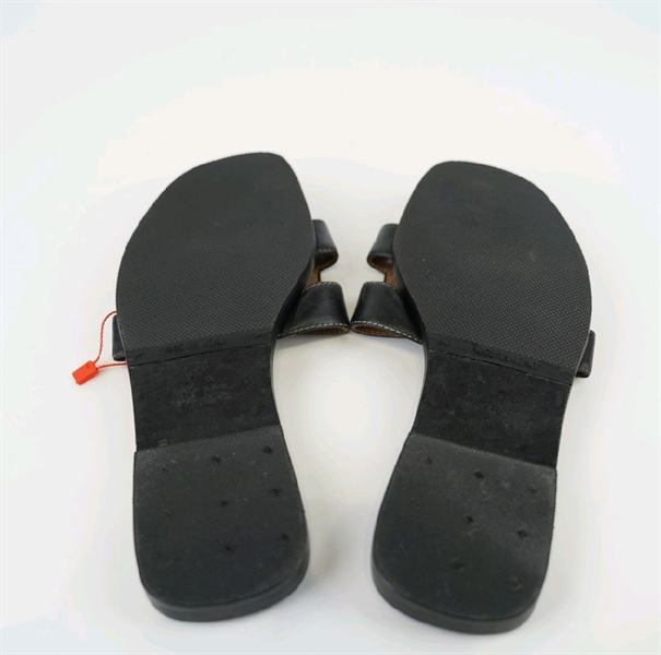 Dép Hermes đen sz38+