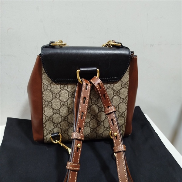 Balo GG Đen Phối Xám Vàng Bò KG+