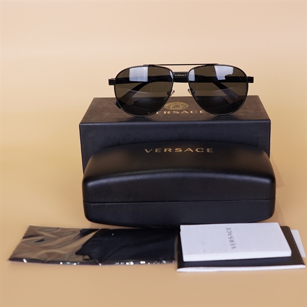 Kính Versace Đen kim loại KG+