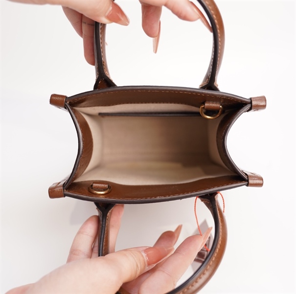 Túi GG dáng đứng màu nâu sz 15cm TB+