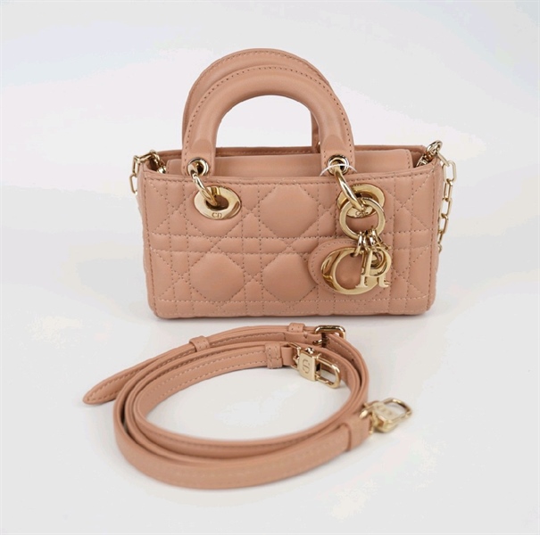 Túi Dior Joy màu nude size mini KG+