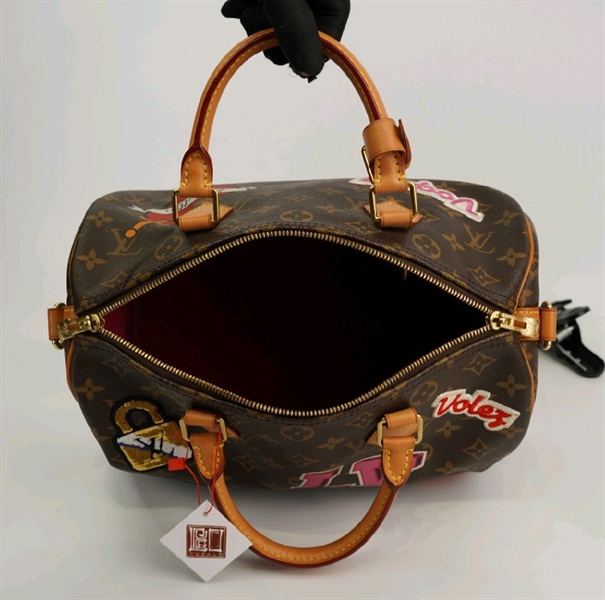 Túi LV Speedy họa tiết màu +