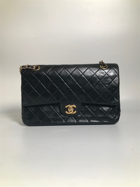 Túi chanel đen ô hình thoi KG+