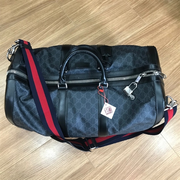 Túi du lịch Gucci màu xanh đen +