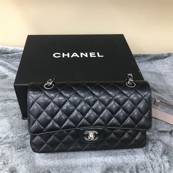 Túi Chanel Classic Đen 25cm KG+