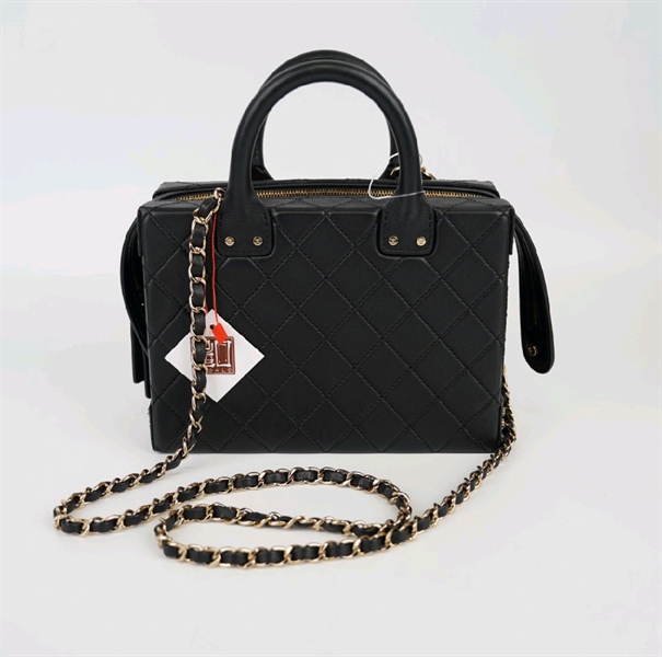 Túi Chanel hộp màu đen KG+
