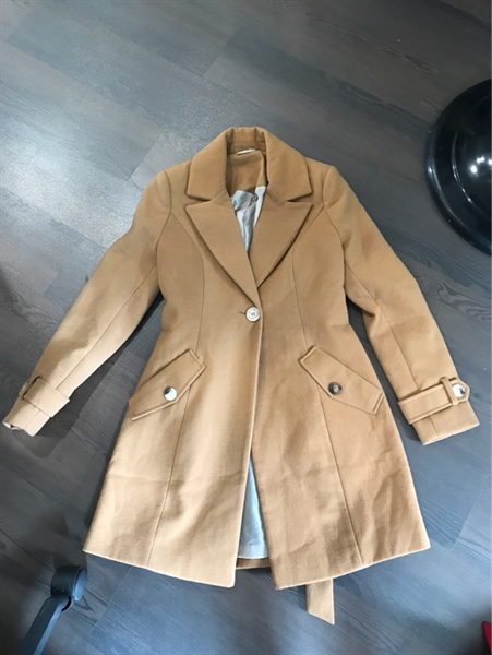 Áo khoác dạ nâu KG+