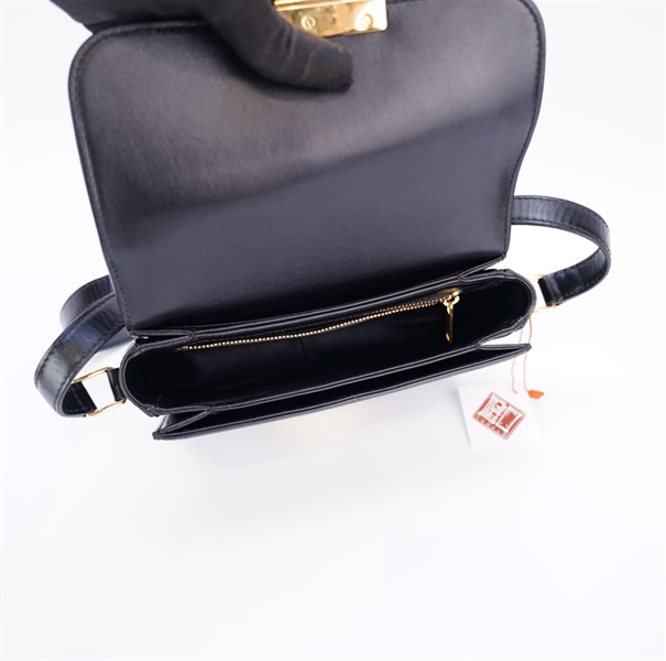 Túi Celine Triomphe da đen size 17cm +