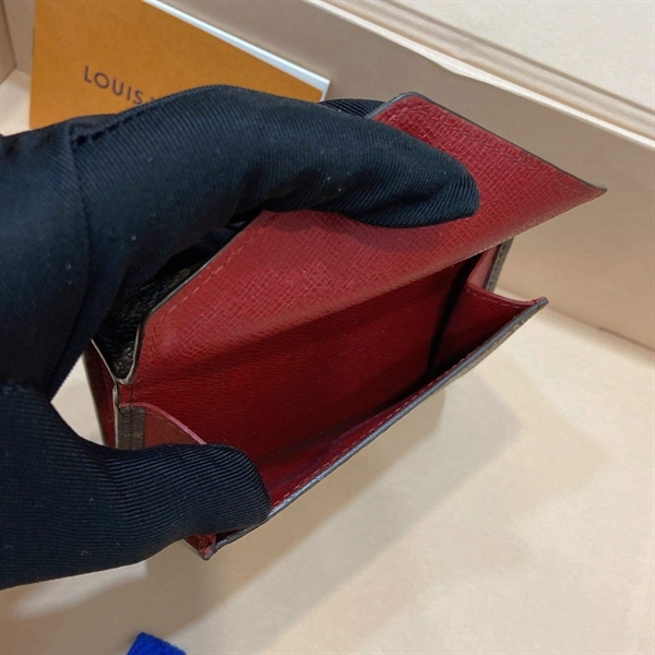 Ví Đựng Thẻ LV Lòng Đỏ+