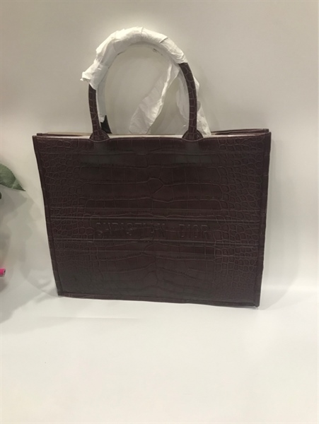 Túi Dior da cá sấu đỏ đô KG+