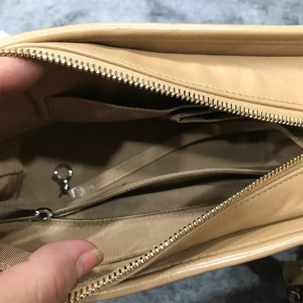 Túi Chanel Gab màu nude size small +