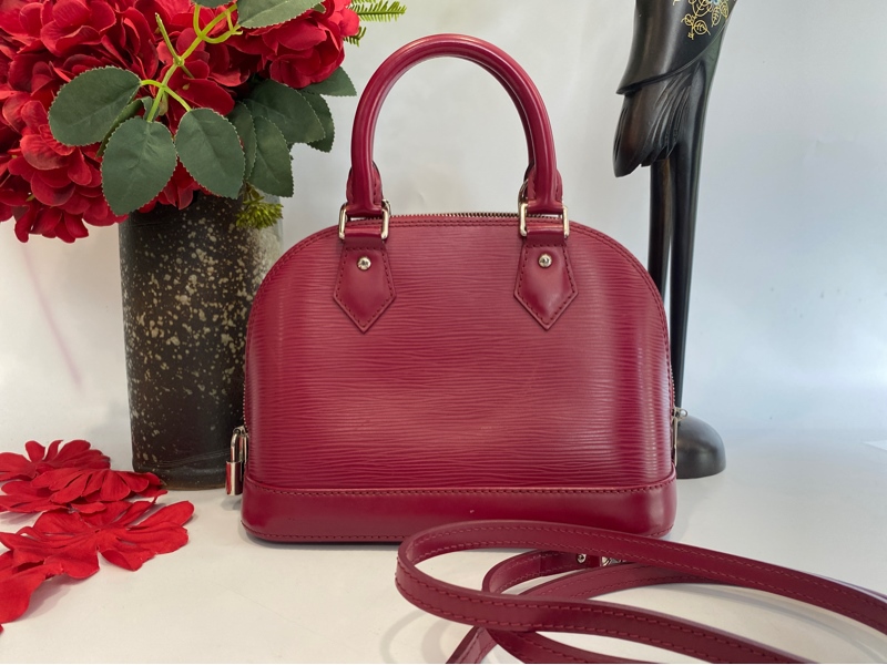 Túi LV đỏ đô ổ khoá chìa KG+