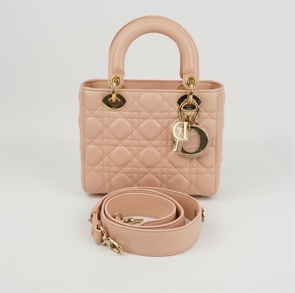 Túi Dior Lady hồng nhạt(đã spa) KG+