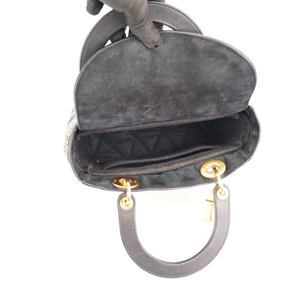 Túi Dior lady đen gắn đinh KG+