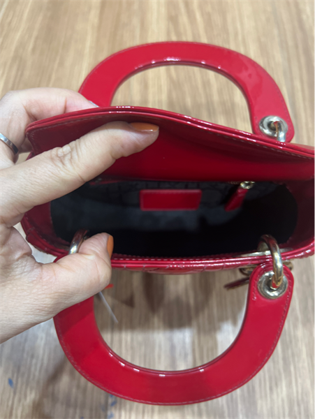Túi dior lady đỏ mini+
